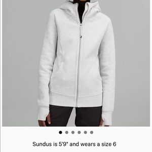 Grey Lululemon Scuba jacket